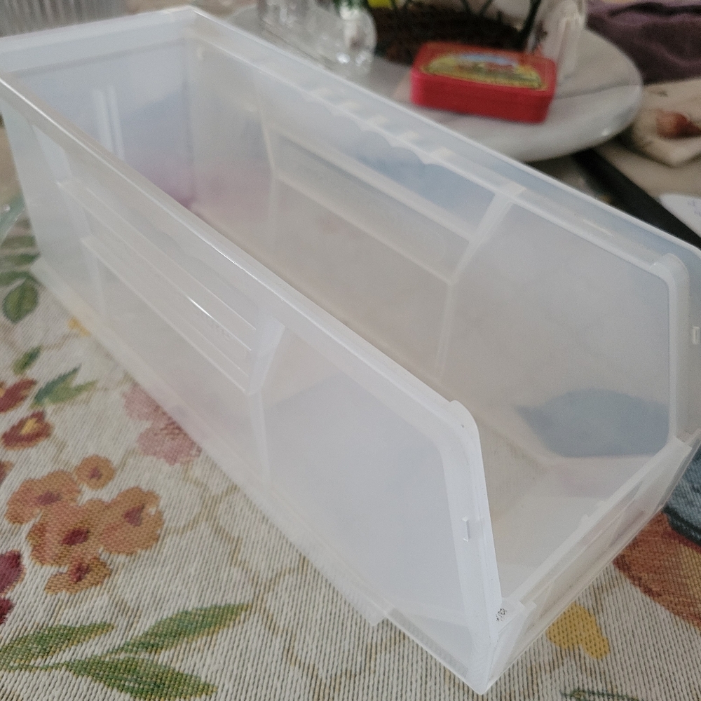 Clear Plastic Storage Bin